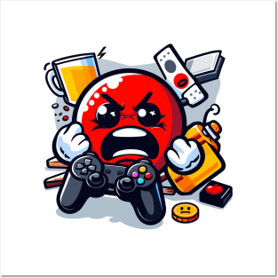 ANgry Gamer Emoji Posters and Art